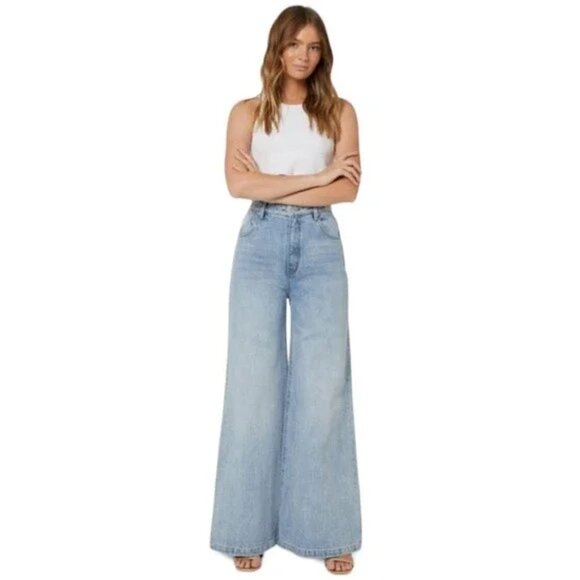 Rolla’s Elle Super Flare High Rise Relaxed Flare Jeans NWT Size 24 - Picture 2 of 9